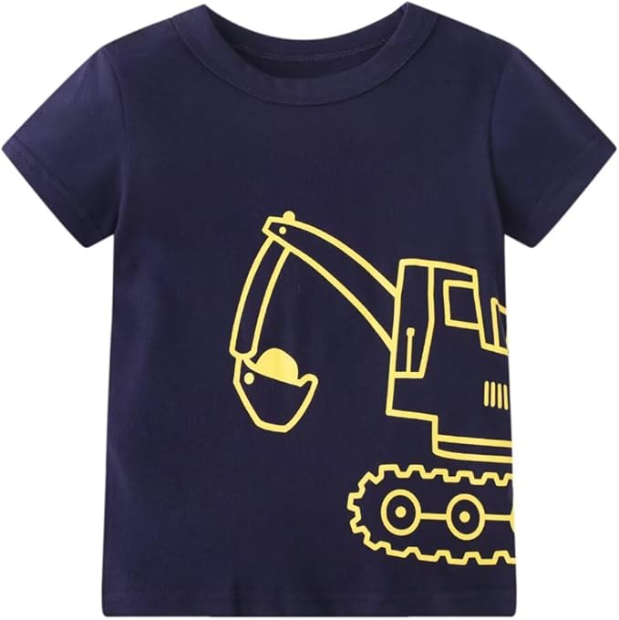 Toddler Boy Summer Clothes Outfits Kids Cotton Short Sleeve Shirt Shorts Set 2-7 Years photo 2