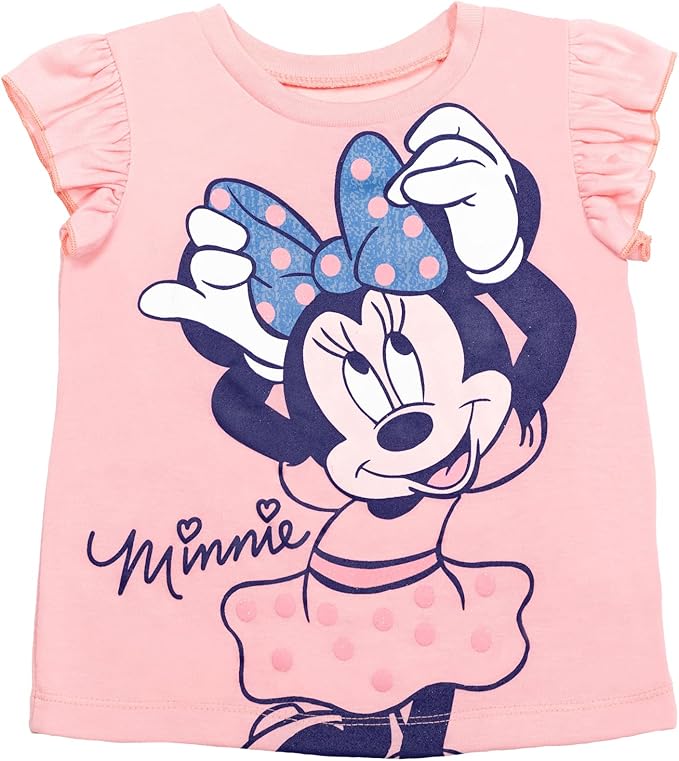Disney Mickey Mouse & Friends Girls' 2-Piece T-Shirt and Shorts Set for Baby & Kids photo 2