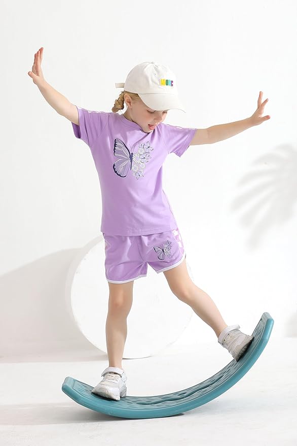 YOUNGER TREE Toddler Infant Baby Girls Summer Outfits Leopard Print Short Sleeve Pocket T-Shirt Tops Pants Clothes Sets photo 2