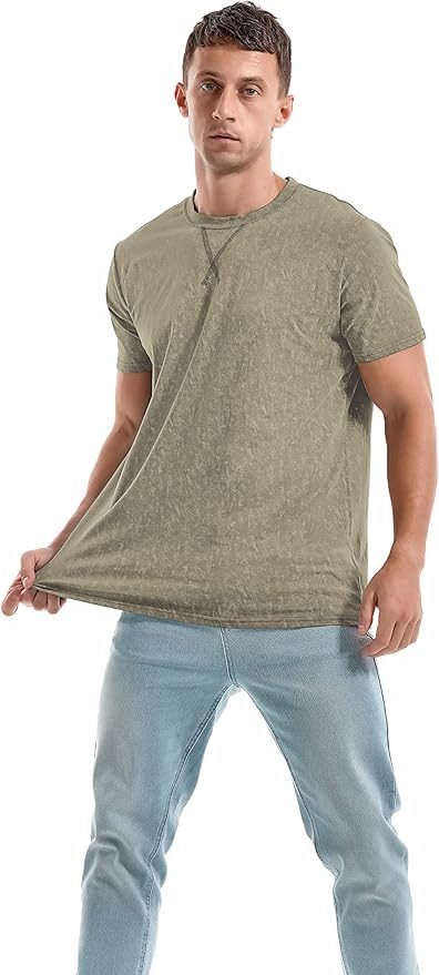 KLIEGOU Men's T-Shirts - Premium Cotton Crew Neck Tees S - 4XL photo 3