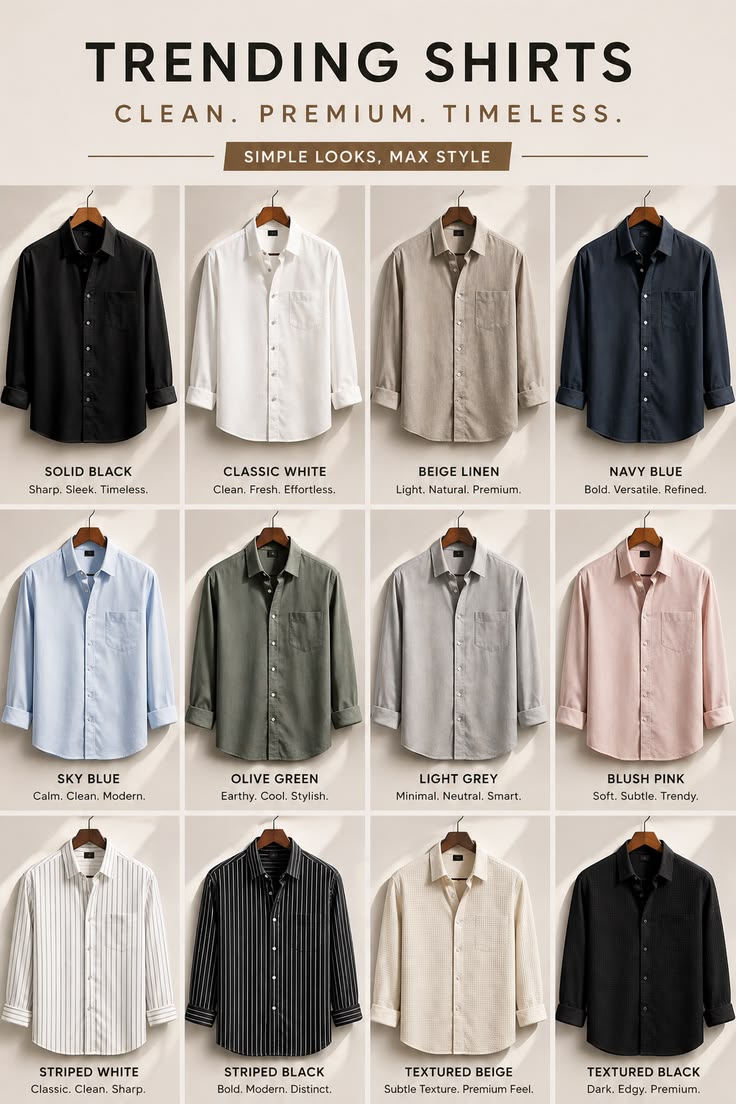 Casual Solid Color Cotton Long Sleeve Shirt for Men – Soft Comfortable Cardigan Style Daily Wear photo 3