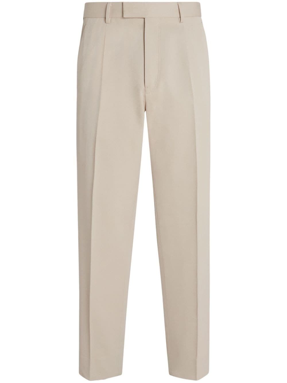 Men's Beige Slim Fit Formal Trousers – Premium Office Wear Pants | Premium Cotton Blend Fabric | Easy to Pair with Formal & Casual Shirts