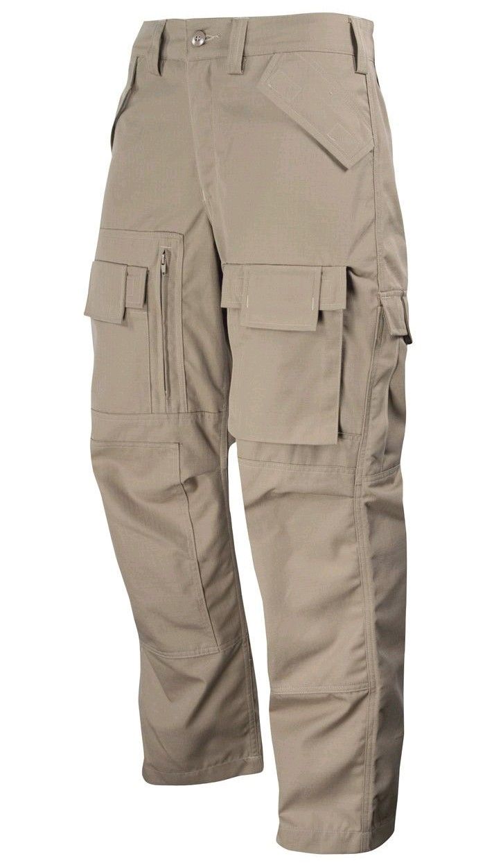 Men's Khaki Tactical Cargo Pants – Heavy Duty Multi Pocket Utility Trousers | Ideal for Outdoor Activities & Daily Wear | Reinforced Knee Panels
