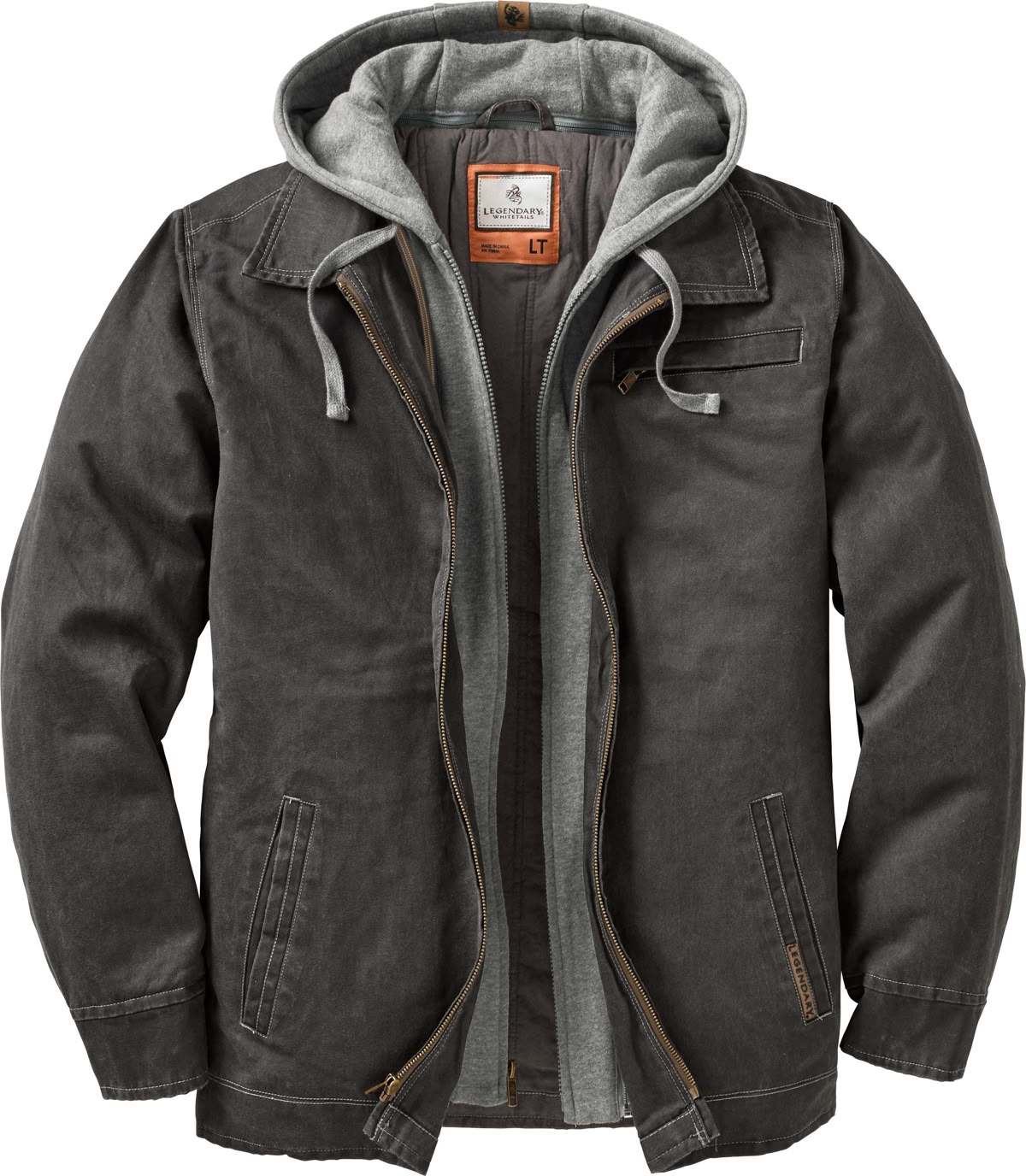 Men's Hooded Utility Jacket – Premium Full Sleeve Casual Winter Jacket | Detachable Hood with Adjustable Drawstrings | Multiple Utility Pockets