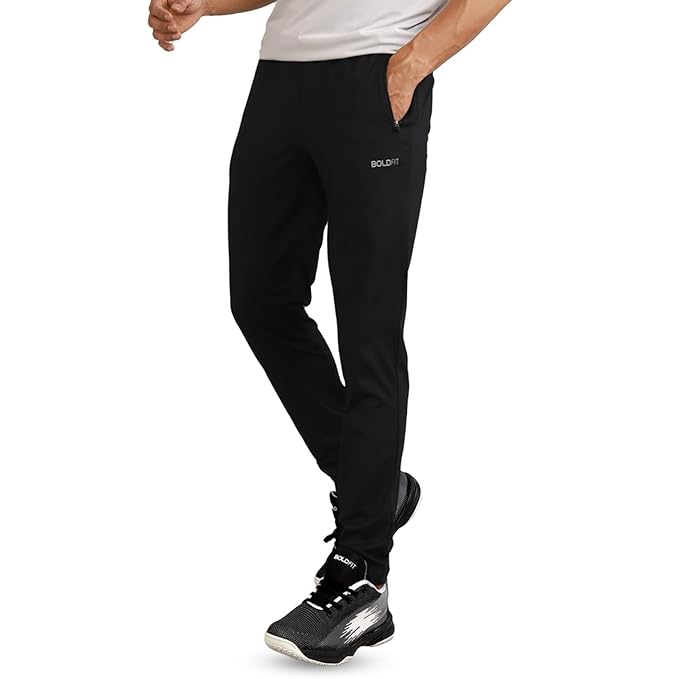 Boldfit Track Pants for man Gym Pants for Men Workout Mens Joggers Track Pant Slim fit Joggers for Men Activewear Night Pant for Boys Gym, Yoga, Running, Sports and Multipurpose Lower for man