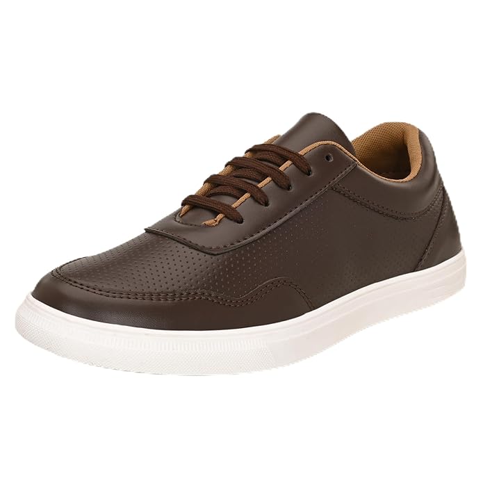 Centrino Sneaker for Men | Shoes for Men Stylish Casual | Lightweight Lace-Up with Soft Cushioned Insole | Anti-Skid Sole | Breathable Comfortable Canvas Walking Shoes for Man | Mens Shoes (6314)