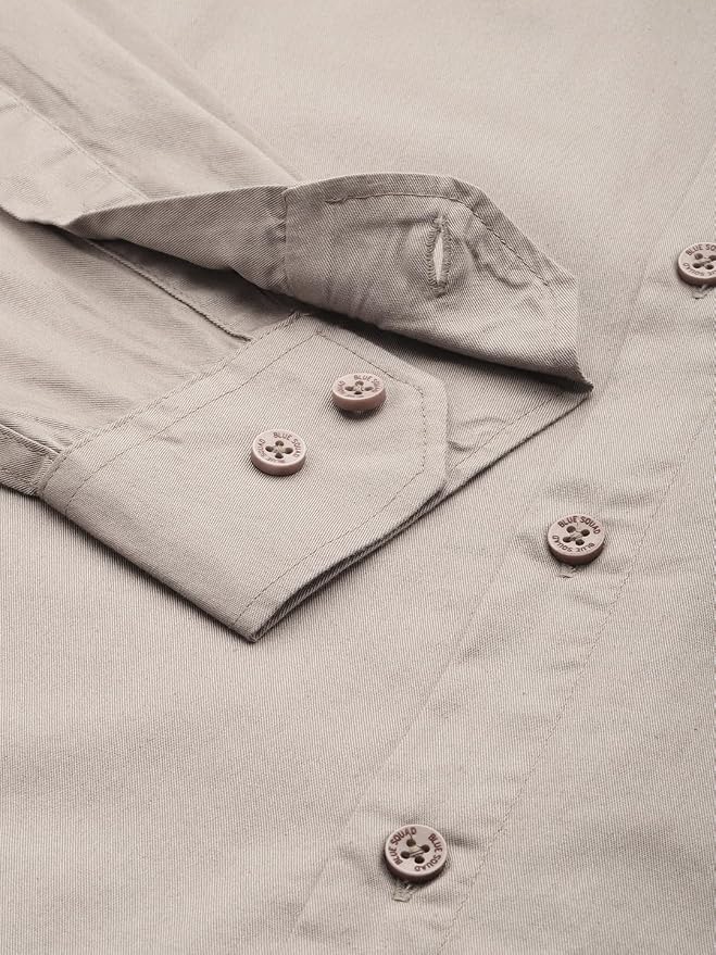 Men’s Long Sleeve Twill Casual Shirt | Tailored Fit | Soft, Durable & Breathable Fabric | Perfect for Office, Formal & Everyday Wear photo 3