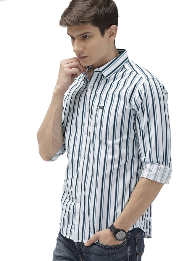 The Indian Garage Co Men Slim Fit Checkered Full Sleeves Spread Collar Cotton Casual Shirt photo 3
