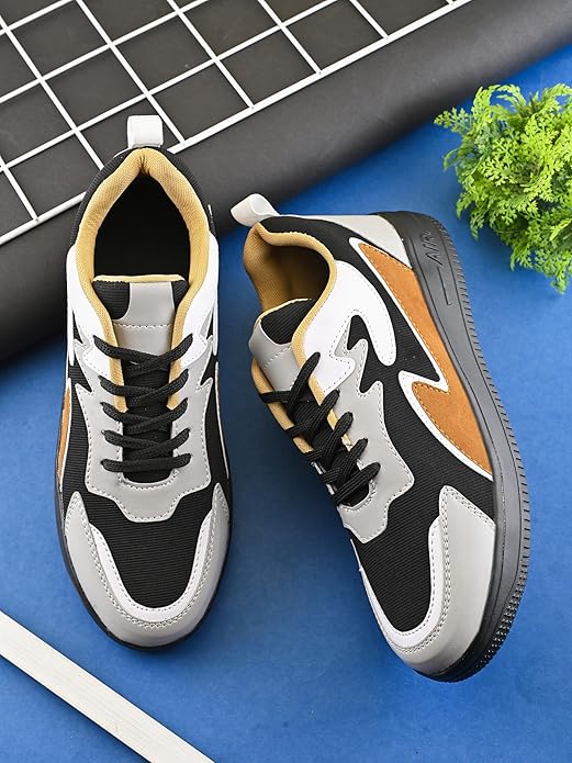 Centrino Men’s Sneakers | Cushioned Insole Comfortable Shoes | Trendy & Stylish Modern Sneakers | Durable Lightweight Sole Casual Walking Footwear (8182) photo 3