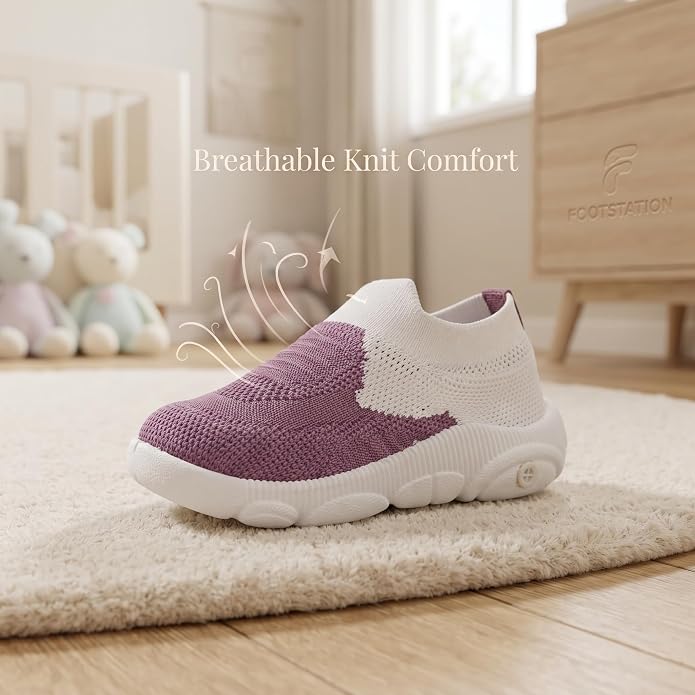 Infant Shoes for Baby Boys & Girls | Musical Sound Walking Shoes | First Walker Shoes for Toddlers | Lightweight Breathable Knit Sneakers | Soft Sole Comfortable Slip On Shoes for Newborns, Babies & K photo 3